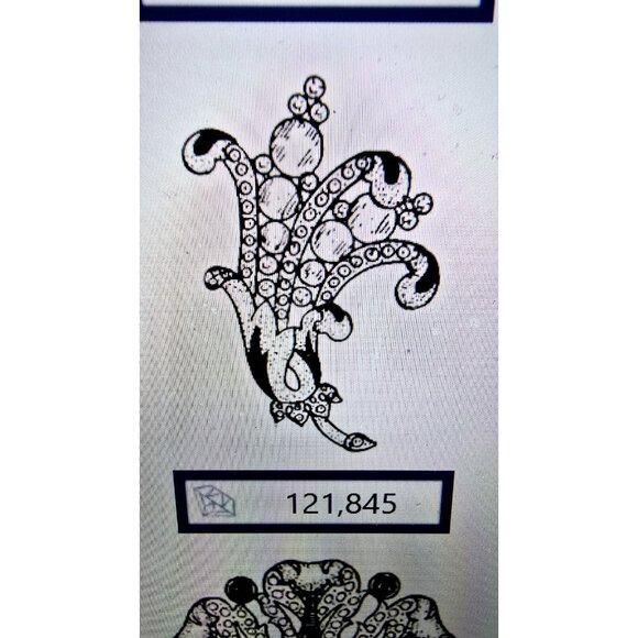 Vintage Rare Verified Unsigned Alfred Philippe Empress Eugenie Pearl Fur Clip - Picture 11 of 12